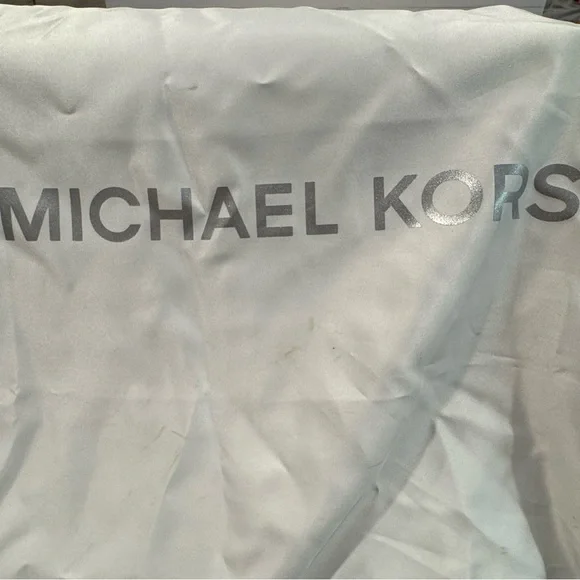 Michael Kors Nouveau Hamilton Large Logo Metallic Stripe Satchel & Dust Bag - Picture 13 of 16